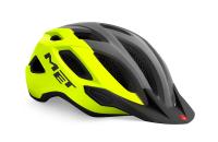 Helmet MET Crossover CE Fluo Yellow Gray Matt