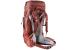 Travel women's backpack DEUTER Futura Air Trek 45 + 10L SL 5574 Redwood Lava