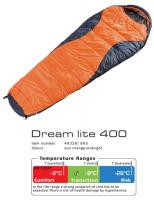 Sleeping bag Deuter Dream Lite 400 Sun Orange Midnight -8 Right