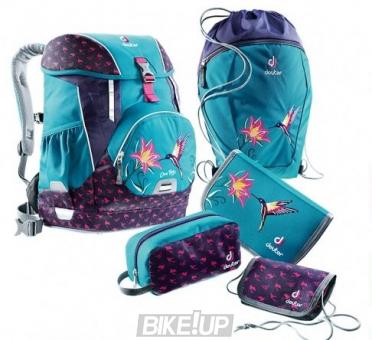Set school Deuter OneTwoSet - Sneaker Bag color 3044 petrol bird