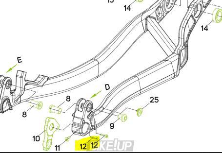 MERIDA Special Bolt M3*P0.5*20.5L 2300010950