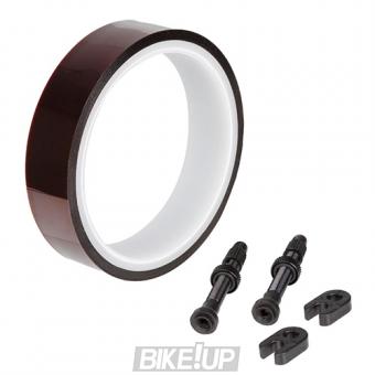 Set beskamerki RACEFACE MTN TUBELESS KIT VALVE X2 / TAPE 10MX22MM BLACK