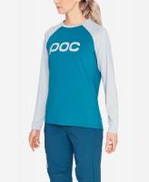Cycling jersey Women's POC Essential MTB Ws Jersey Antimony Blue Oxolane Grey
