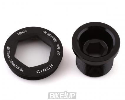 RACEFACE Cinch Crank Bolt M18x15 and Puller Cap Set Matt Black A10083 F10021MATBLK