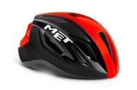 MET Helmet Strale Black Red Panel Glossy