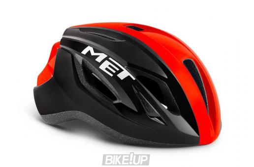 MET Helmet Strale Black Red Panel Glossy