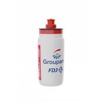 Water bottle ELITE FLY FDJ GROUPAMA White Red 550ml