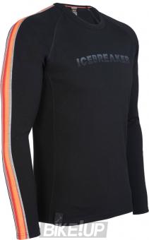 Thermal underwear top long sleeve Icebreaker BF 200 Oasis Crewe Gradient MEN black