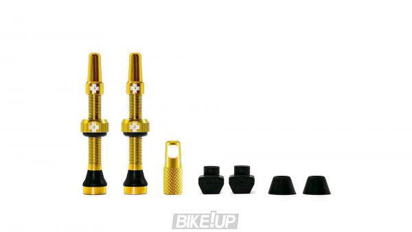 Nipples for tubeless wheels Muc-Off Tubeless Presta 44mm 2 pcs Gold