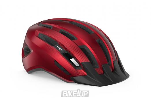 MET Helmet Downtown CE Red Glossy