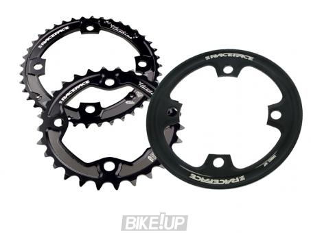 Set of stars, and the protection of Race Face SET 4 BOLT TURBINE 24/36 / BASH 10SPD BLACK