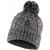 BUFF Kids Knitted & Fleece Hat Blein Grey