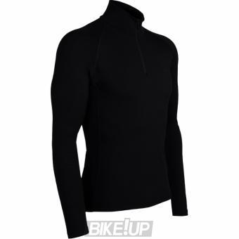Thermal underwear top long sleeve Icebreaker BF 200 Mondo Zip MEN black
