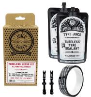  JUICE LUBES Tubeless Setup Kits - 21mm Tape / 65mm Valves / 280ml Sealant