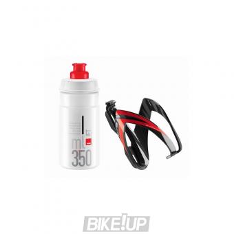 ELITE set CEO bottle cage + 350ml bottle Red