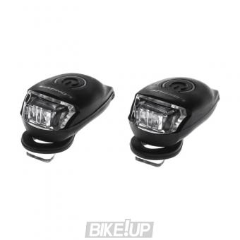 Flashers LONGUS CIRCLE front and rear 2LED 2F Black