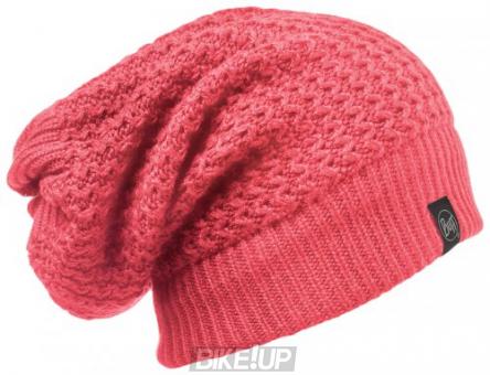 BUFF KNITTED NECKWARMER HAT RAMDON Red Clay