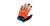 Cycling gloves LYNX All-Mountain OBL Orange Blue
