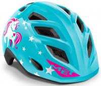 MET Kids Helmet Genio CE Blue Unicorn Glossy