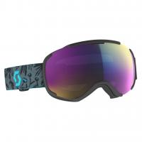 Ski mask SCOTT FAZE II Black Cyan Blue Enhancer Teal Chrome