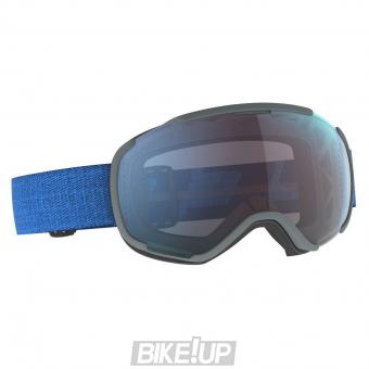 Ski mask SCOTT FAZE II Dark Blue Skydive Blue Enhancer Blue Chrome