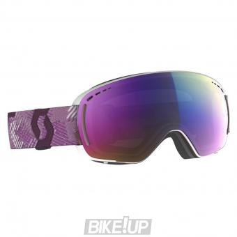 Ski mask SCOTT LCG COMPACT LS White Cassis Pink Enhancer Teal Chrome