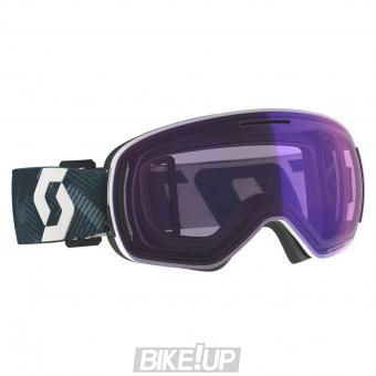 Ski mask SCOTT LCG EVO LS Team Black White light Sensitive Blue Chrome