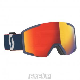 Ski mask SCOTT SHIELD Retro Blue Red Enhancer Red Chrome
