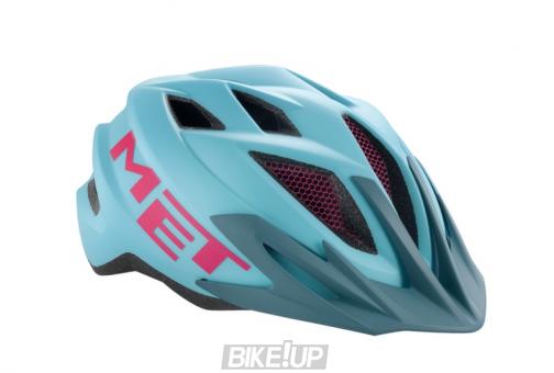 Helmet MET Crackerjack Light Blue Magenta