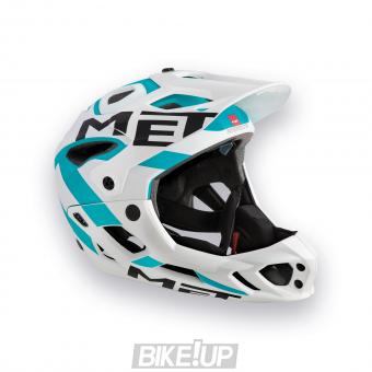 Helmet fulfeys MET PARACHUTE 2018 White Cyan