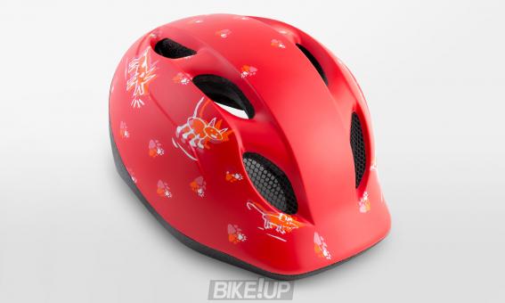 Helmet for children MET BUDDY & SUPERBUDDY Red Animals Matt