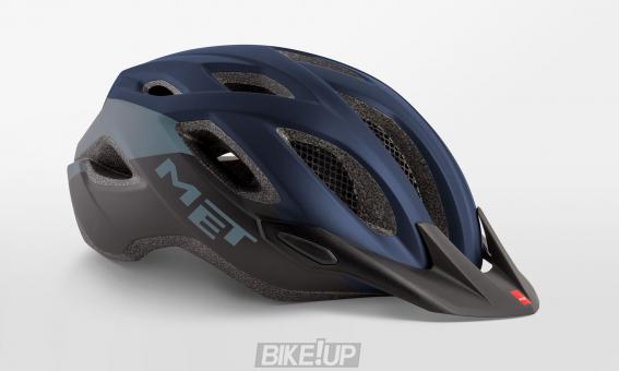 Helmet MET Crossover Blue Black Matt