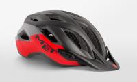 Helmet MET Crossover Black Red Matt