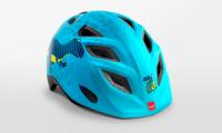 Helmet MET ELFO & GENIO Blue Dinosaurs Glossy