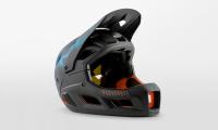 Helmet MET Parachute MCR with a detachable jaw Black Petrol Blue