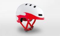 Helmet MET YO-YO White Red Flames