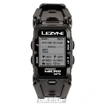 Hours cycling computer Lezyne Micro GPS WATCH HR LOADED 2018 + Heart Rate Monitor Black