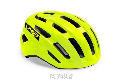 Helmet MET Miles Fluo Yellow Glossy