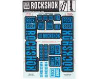ROCKSHOX Dual Crown Fork Decal Kit  35mm Water Blue 11.4318.003.520