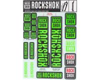 ROCKSHOX Fork Decal Kit 35mm Neon Green 11.4318.003.510