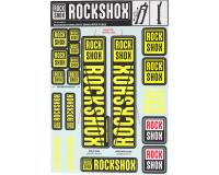 ROCKSHOX Fork Decal Kit 35mm Neon Yellow 11.4318.003.507