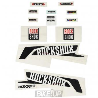 ROCKSHOX Fork Decal Kit BoXXer 26/27.5 Black White 11.4318.003.386