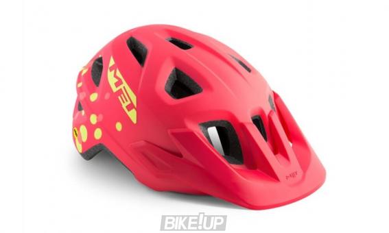 MET Helmet Eldar MIPS Coral Pink Polka Dots