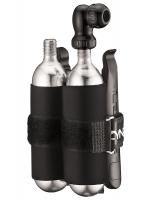 Set valve cartridge Lezyne TWIN KIT CO2 25 g Black