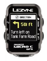 Bike computer with GPS LEZYNE MICRO COLOR GPS HRSC LOADED + Heart Rate Monitor + Cadence 2018 Black