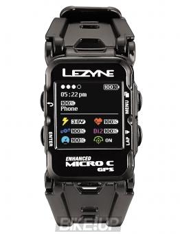 Hours fitness tracker for running and cycling Lezyne Micro GPS WATCH COLOR Black