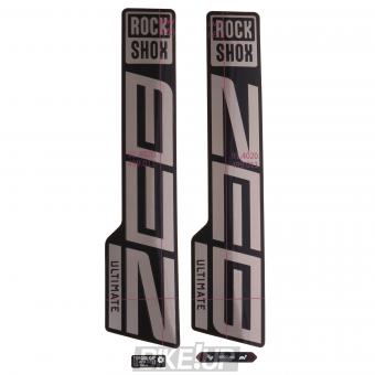 ROCKSHOX Decal Kit for 27.5/29" ZEB Ultimate Gloss Polar Foil for High Gloss Black 2021 11.4018.105.052