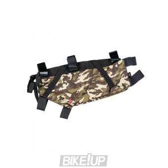 Bicycle frame bag on ACEPAC Roll Frame Bag M Camo