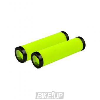 Grips with lock LONGUS FLUO Neone Yellow