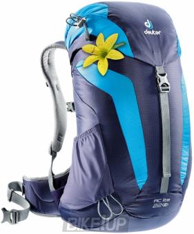 Female Backpack Deuter AC Lite 22 SL blueberry-turquoise